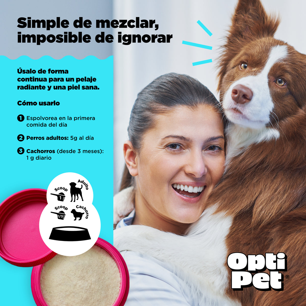 Optipet Skin & Coat Suplemento Alimenticio Piel Y Pelaje
