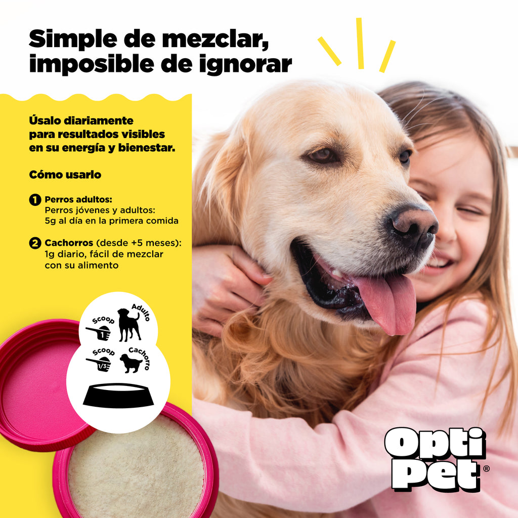Optipet Vitality Suplemento Para Energía Y Bienestar Canino