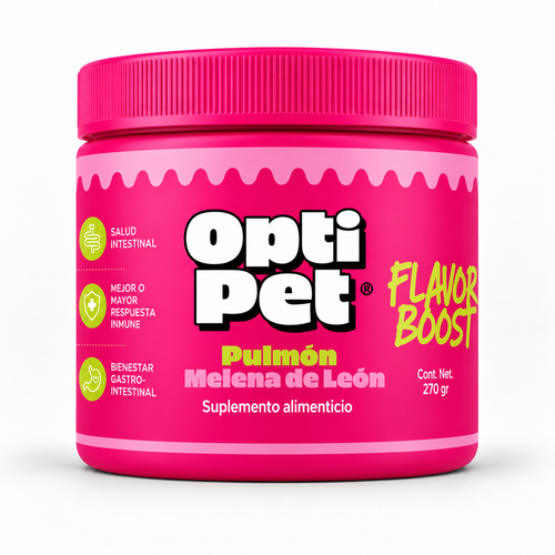 OptiPet Flavor Boost Pulmón + Melena de León 270 g